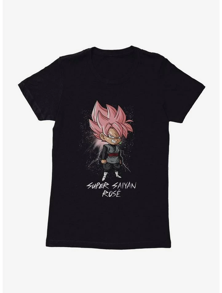 Best Pirce ๐ฅ Dragon Ball Super Super Saiyan Ros?oku Black Chibi Extra Soft ๐ง Girls T-Shirt ๐ฅ