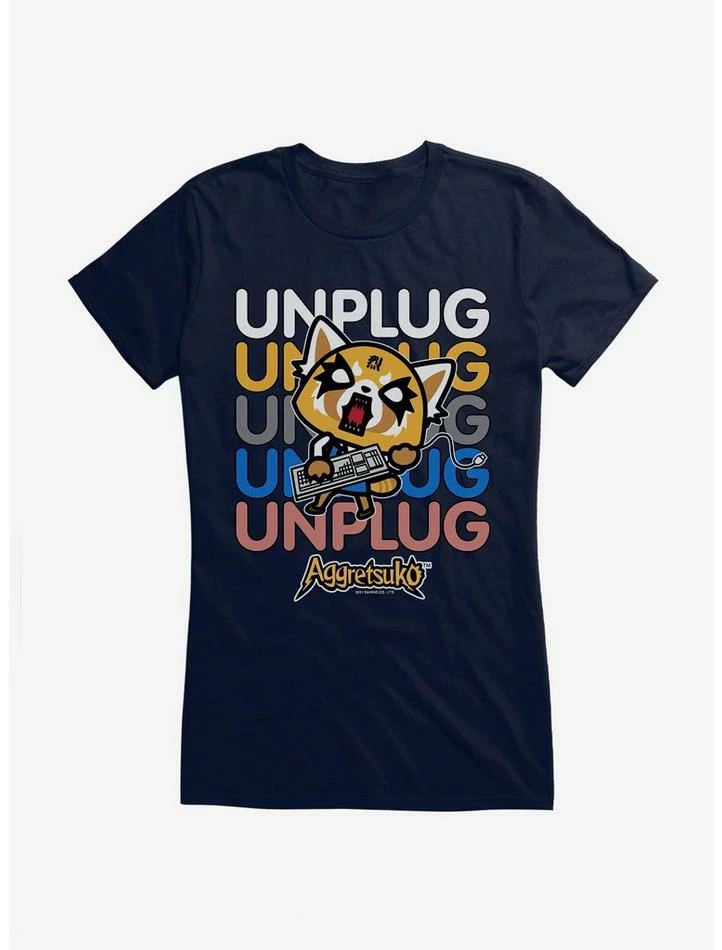 Wholesale 😀 Aggretsuko Unplug 👧 Girls T-Shirt ✔️