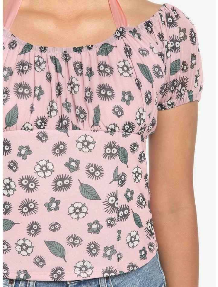Promo π Her Universe Studio Ghibli My Neighbor Totoro Soot Sprites Ruched Mesh π§ Girls Top π - Image 4