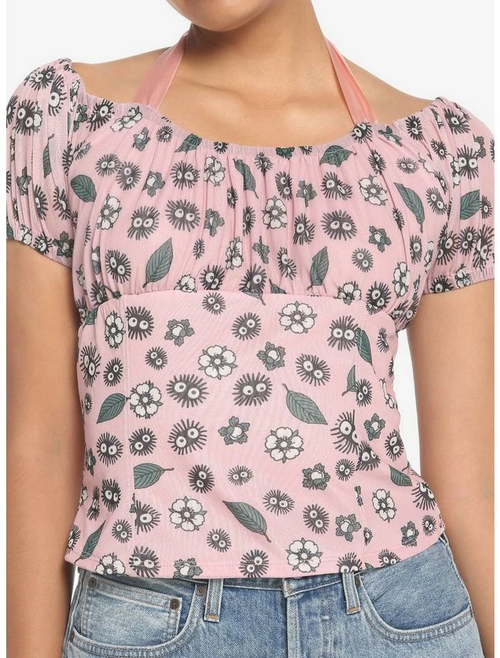 Promo π Her Universe Studio Ghibli My Neighbor Totoro Soot Sprites Ruched Mesh π§ Girls Top π