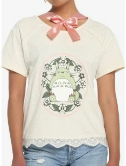 Cheap 😀 Studio Ghibli My Neighbor Totoro Pink Bow 👧 Girls T-Shirt ✨