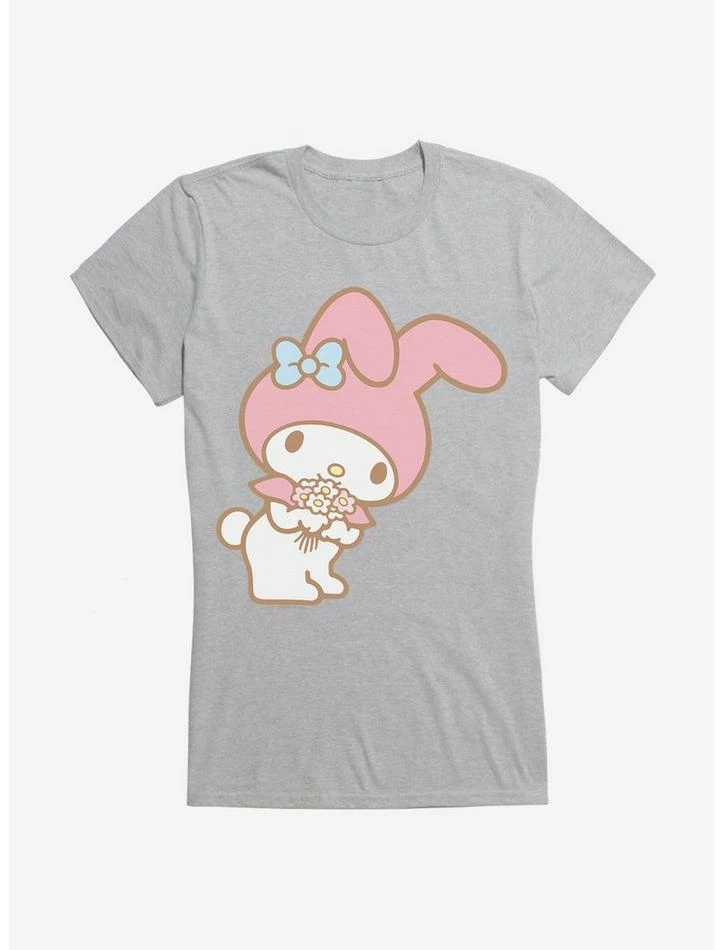 Hot Sale โจ My Melody Bouquet Of Flowers ๐ง Girls T-Shirt โจ - Image 5