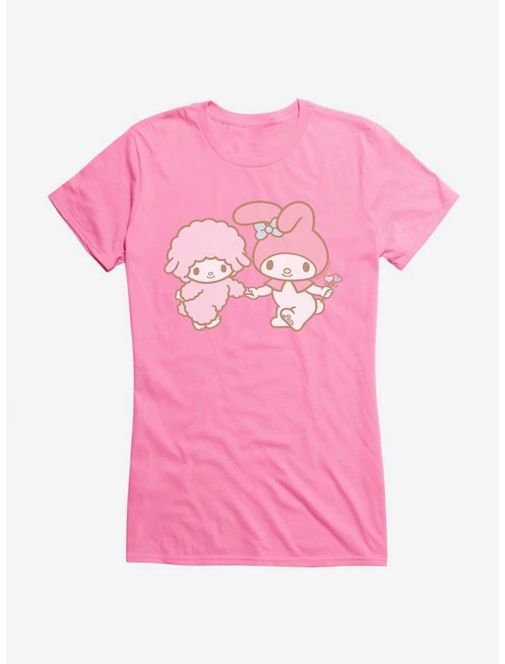 New โค๏ธ My Melody Skipping With Piano ๐ง Girls T-Shirt ๐ฅฐ - Image 4