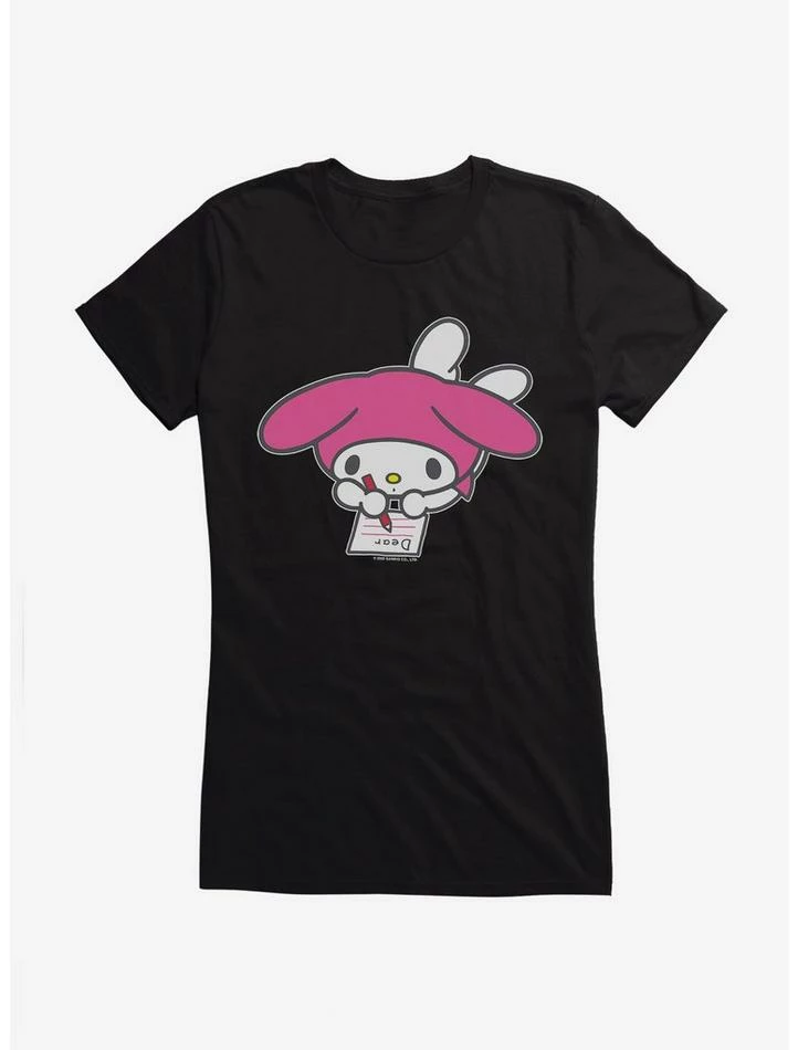 Best Sale ✔️ My Melody Writing 👧 Girls T-Shirt 👍