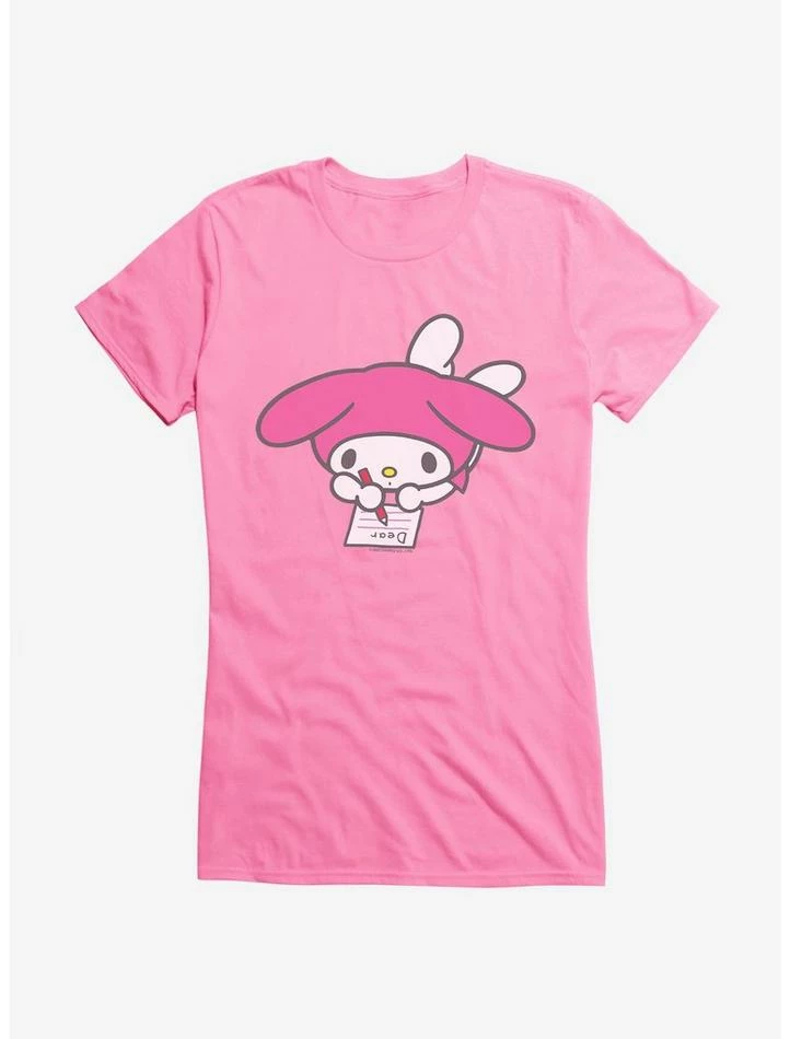 Best Sale ✔️ My Melody Writing 👧 Girls T-Shirt 👍 - Image 4