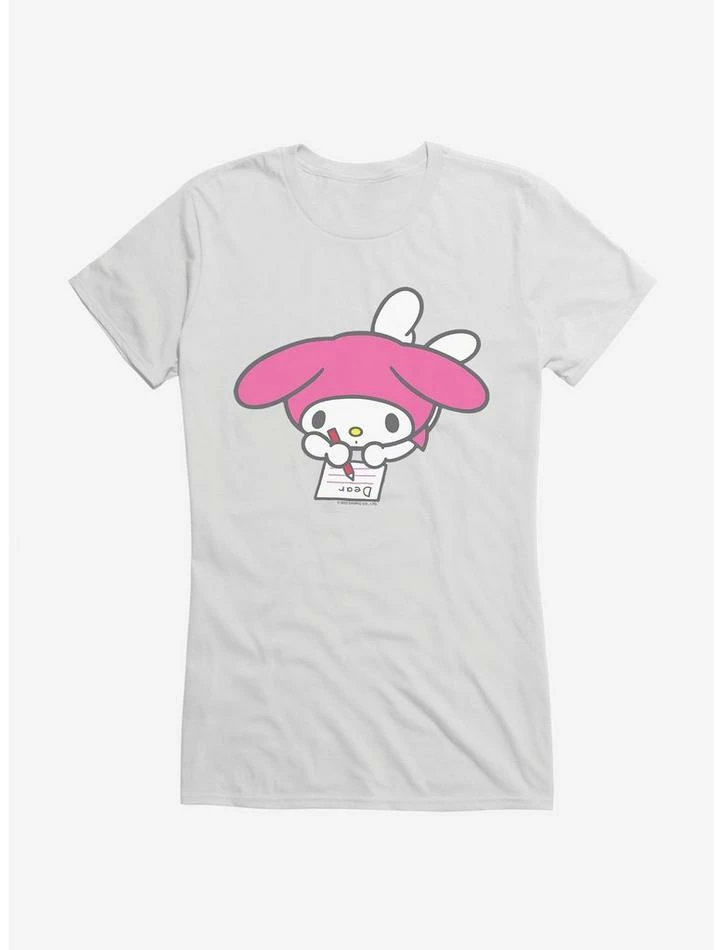 Best Sale ✔️ My Melody Writing 👧 Girls T-Shirt 👍 - Image 7