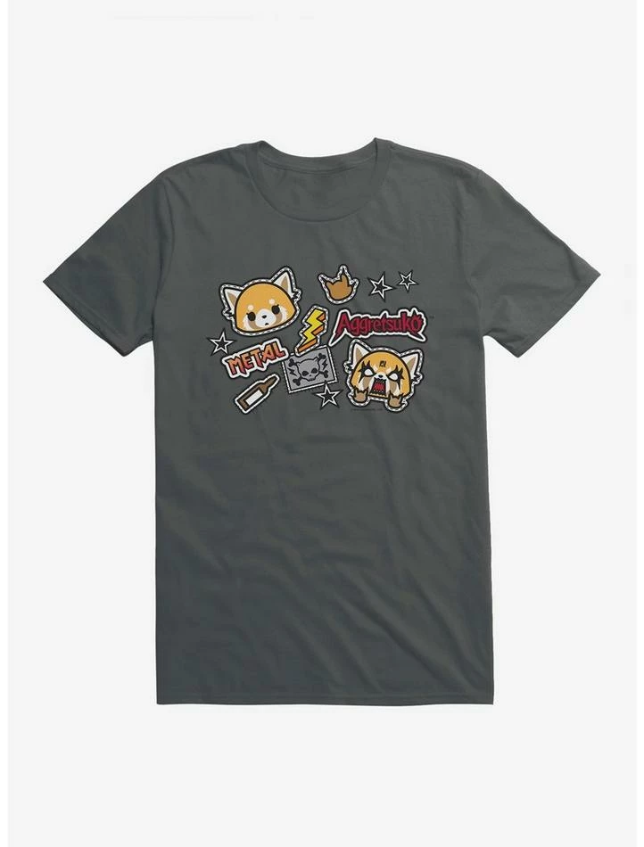Top 10 ๐ Aggretsuko Metal Gig Stickers T-Shirt โ๏ธ - Image 3