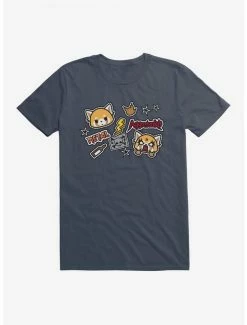 Top 10 🛒 Aggretsuko Metal Gig Stickers T-Shirt ✔️