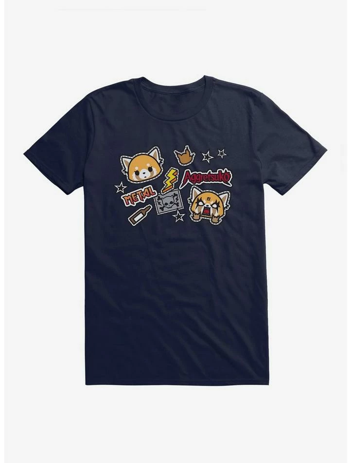 Top 10 ๐ Aggretsuko Metal Gig Stickers T-Shirt โ๏ธ - Image 7
