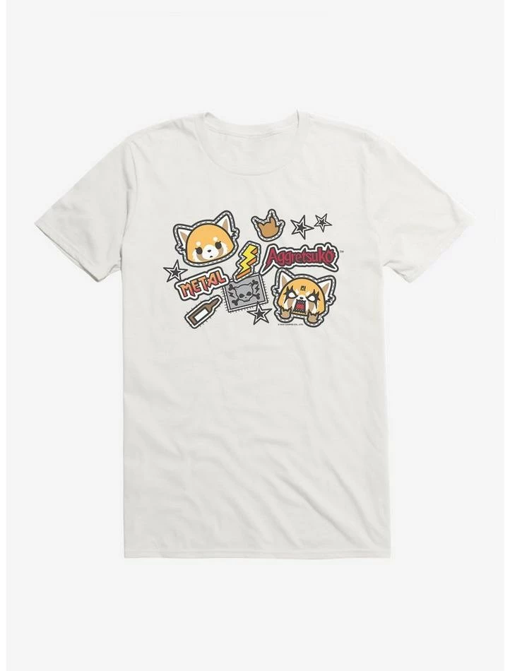 Top 10 ๐ Aggretsuko Metal Gig Stickers T-Shirt โ๏ธ - Image 9