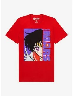 Budget 🧨 Sailor Moon Sailor Mars Bright Graphic T-Shirt ❤️
