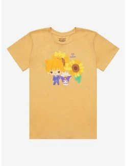Best Sale 🌟 Fruits Basket X Hello Kitty And Friends Chibi Kyo & Kuromi 👧 Girls T-Shirt 🥰