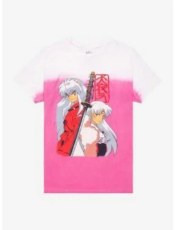 Promo 🎉 InuYasha Ombre Duo Boyfriend Fit 👧 Girls T-Shirt ✨