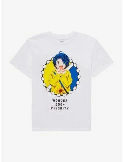 Best deal 👍 Wonder Egg Priority Ai Portrait Boyfriend Fit 👧 Girls T-Shirt ⌛