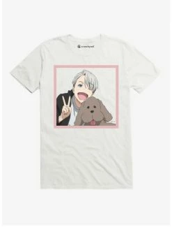 Promo 👍 Yuri On Ice Victor And Makkachin T-Shirt 🤩