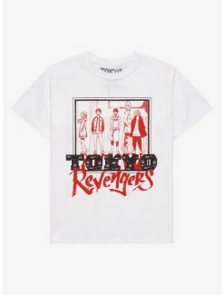Buy 🧨 Tokyo Revengers Manga Group Boyfriend Fit 👧 Girls T-Shirt 😍