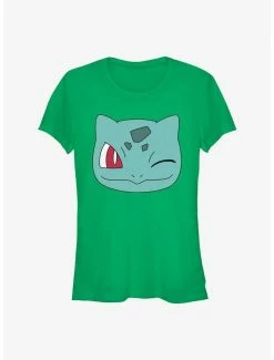Brand new 🤩 Pokemon Bulbasaur Face 👧 Girls T-Shirt 🔔