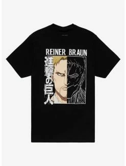 Discount 🥰 Attack On Titan Reiner Titan Split T-Shirt ✔️
