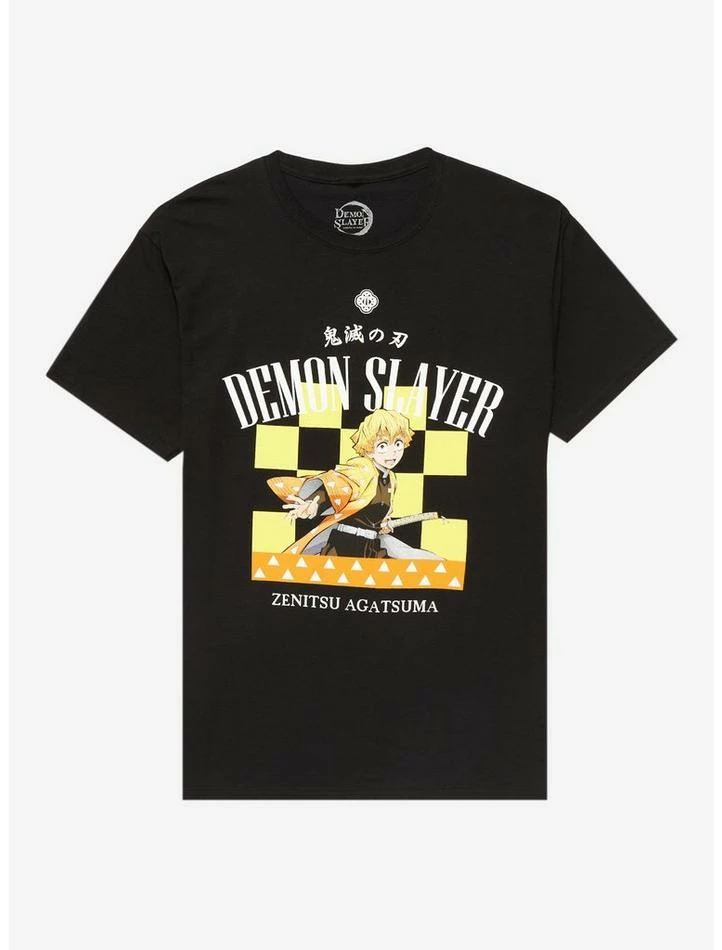 Brand new π Demon Slayer: Kimetsu No Yaiba Zenitsu Checkered T-Shirt π