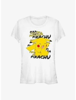 Budget 👍 Pokemon Pikachu Cracks A Joke 👧 Girls T-Shirt 😉