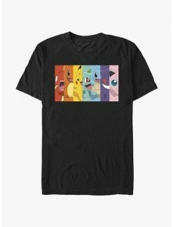 Best deal 🌟 Pokemon Rainbow Faces T-Shirt 🔔