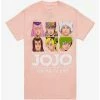 Deals 🎉 JoJo's Bizarre Adventure: Stone Ocean Pink Panel Boyfriend Fit 👧 Girls T-Shirt ⌛